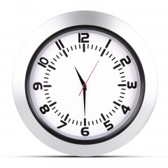 UMAY GÜMÜŞ PLASTİK KASA DUVAR SAATİ (350 MM)