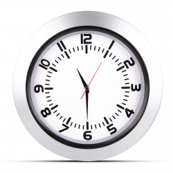 UMAY GÜMÜŞ PLASTİK KASA DUVAR SAATİ (350 MM)