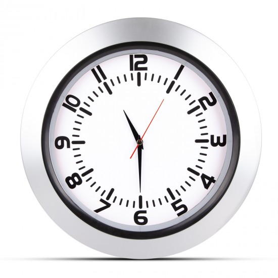 UMAY GÜMÜŞ PLASTİK KASA DUVAR SAATİ (350 MM), 5033320