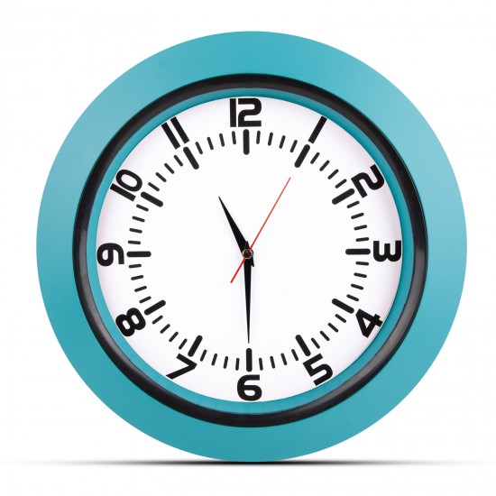 UMAY TURKUAZ PLASTİK KASA DUVAR SAATİ (350 MM), 5033323 UMAY TURKUAZ PLASTİK KASA DUVAR SAATİ (350 MM), 5033323