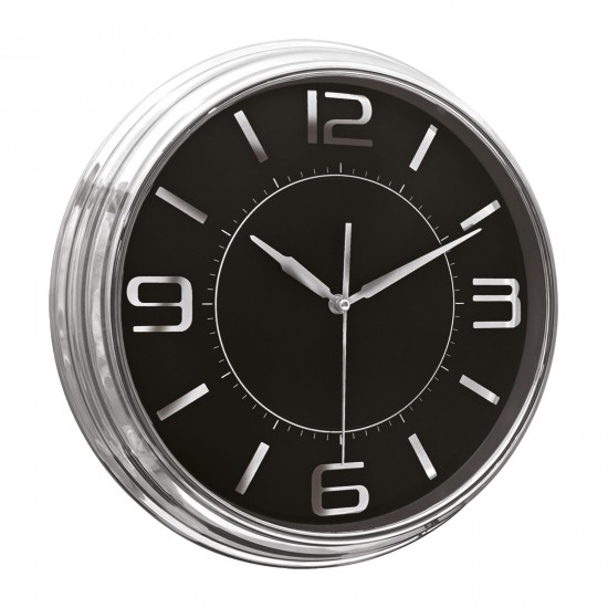 SEZAR401 SİYAH-GÜMÜŞ METALİZE ÇERÇEVE DUVAR SAATİ (380 MM), 5036234 SEZAR401 SİYAH-GÜMÜŞ METALİZE ÇERÇEVE DUVAR SAATİ (380 MM), 5036234