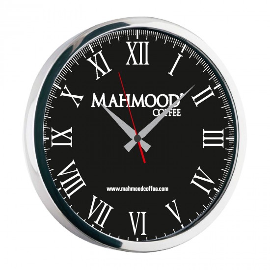 NEPTÜN091 SİYAH-GÜMÜŞ METAL DUVAR SAATİ(350 MM), 504201