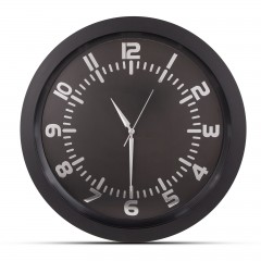 POSEIDON SİYAH PLASTİK KASA DUVAR SAATİ 350MM