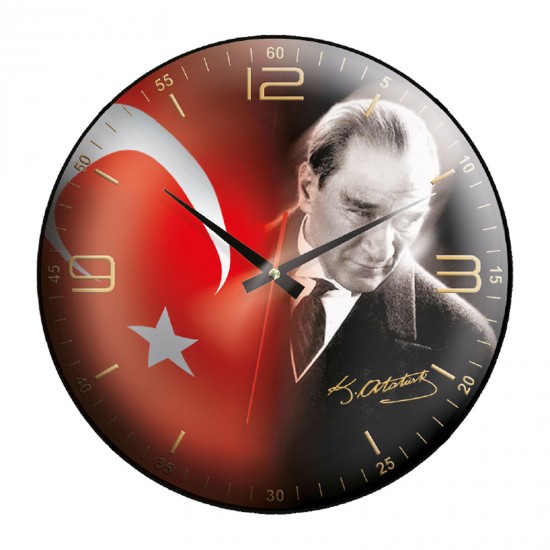 KRİYOS207 PLASTİK KASA DUVAR SAATİ (350 MM), 518701