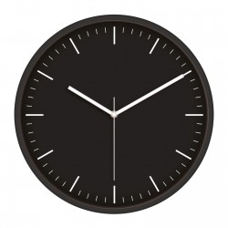 MİMAS186 SİYAH PLASTİK KASA DUVAR SAATİ (380 MM)