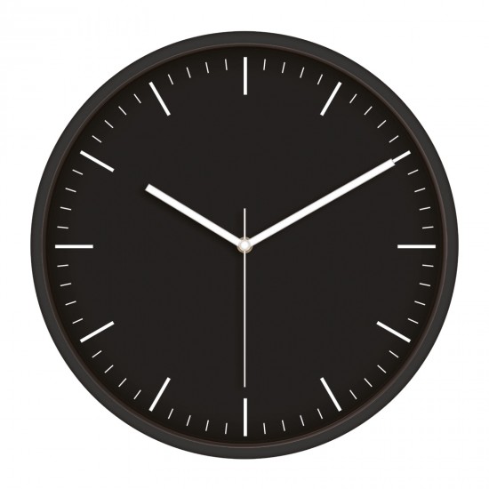 MİMAS186 SİYAH PLASTİK KASA DUVAR SAATİ (380 MM), 519340101