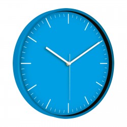 MİMAS186 MAVİ PLASTİK KASA DUVAR SAATİ (380 MM)