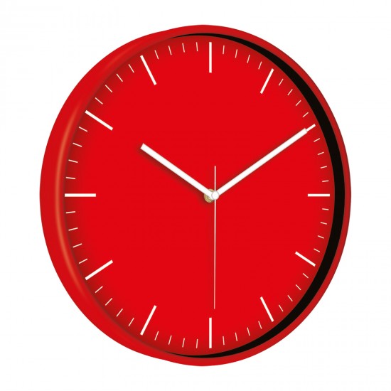 MİMAS186 KIRMIZI PLASTİK KASA DUVAR SAATİ (380 MM), 519340104