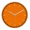 MİMAS186 TURUNCU PLASTİK KASA DUVAR SAATİ (380 MM)