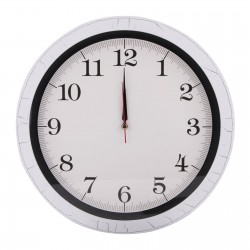 RULER208 PLASTİK KASA DUVAR SAATİ (355 MM)