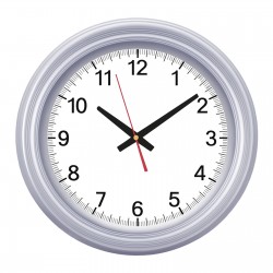 SEDNA526 GÜMÜŞ BRİSTOL KADRAN DUVAR SAATİ (480 MM)