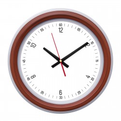 SEDNA526 AHŞAP-BEYAZ BRİSTOL KADRAN DUVAR SAATİ (480 MM)