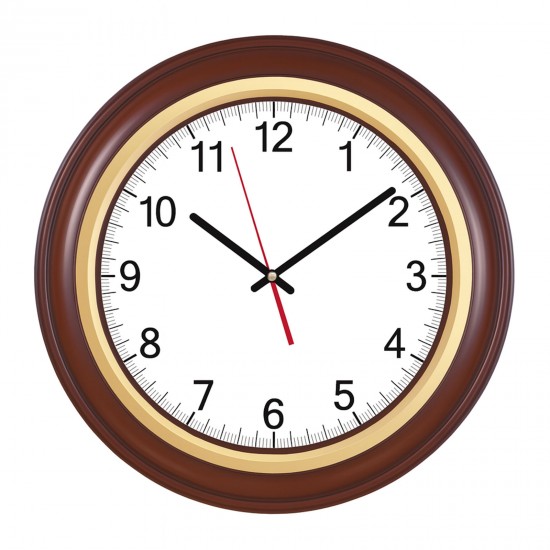 BENDİS509 SİYAH-ALTIN AHŞAP BRİSTOL KADRAN DUVAR SAATİ (400 MM), 626856