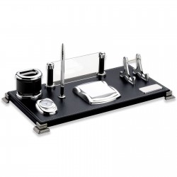 LEFKOŞA SİYAH DERİ MASA SETİ LEFKOŞA SİYAH DERİ MASA SETİ