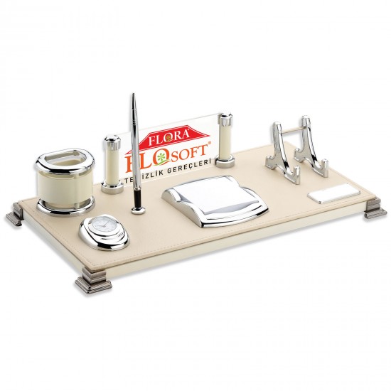 LEFKOŞA BEJ DERİ MASA SETİ, 666629