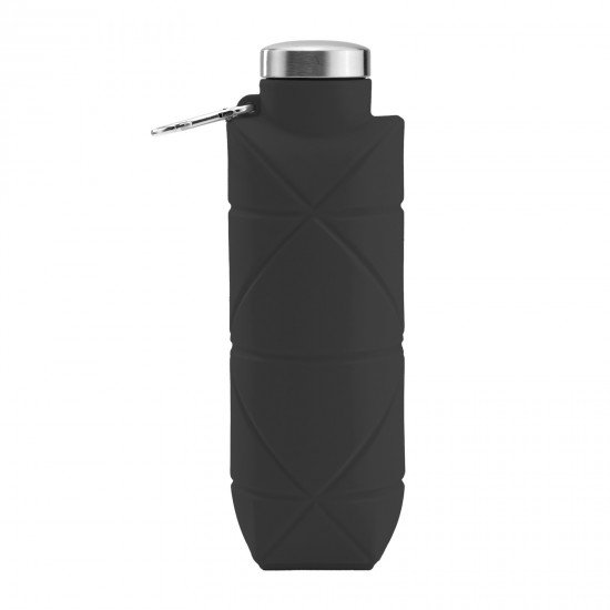 AYDENİZ SİYAH 700 ML KATLANABİLİR SİLİKON MATARA, 794001