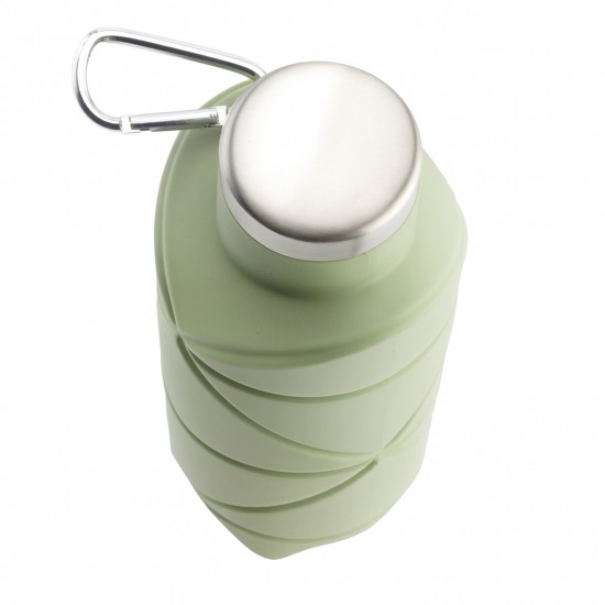 AYDENİZ YEŞİL 700 ML KATLANABİLİR SİLİKON MATARA, 794010