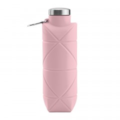 AYDENİZ PEMBE 700 ML KATLANABİLİR SİLİKON MATARA