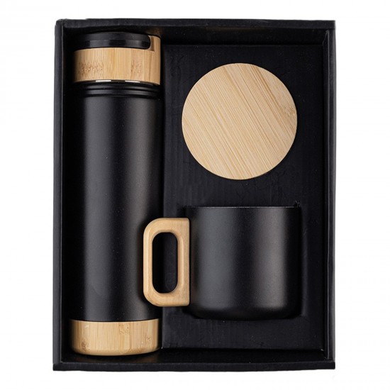 SERENLİ SİYAH 550 ML TERMOS KUPA SETİ, 794201 SERENLİ SİYAH 550 ML TERMOS KUPA SETİ, 794201