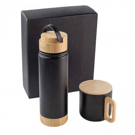 SERENLİ SİYAH 550 ML TERMOS KUPA SETİ, 794201 SERENLİ SİYAH 550 ML TERMOS KUPA SETİ, 794201