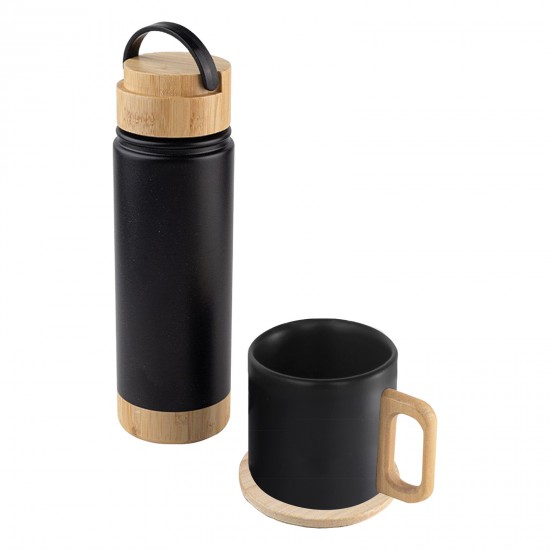 SERENLİ SİYAH 550 ML TERMOS KUPA SETİ, 794201 SERENLİ SİYAH 550 ML TERMOS KUPA SETİ, 794201