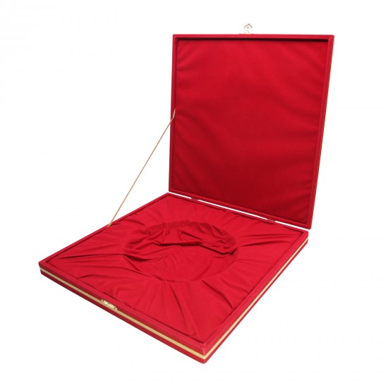 DENİM KIRMIZI KADİFE TABAK KUTUSU (30X30 CM), 879504