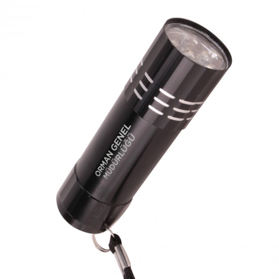 KANARYA SİYAH 9 LED EL FENERİ, 901901