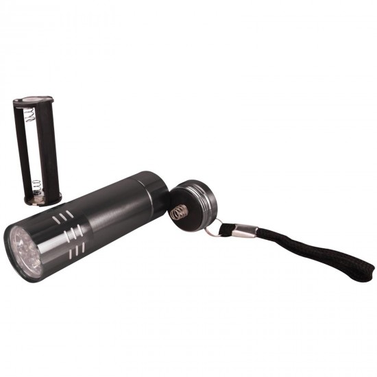 KANARYA SİYAH 9 LED EL FENERİ, 901901