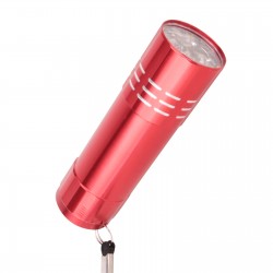 KANARYA KIRMIZI 9 LED EL FENERİ