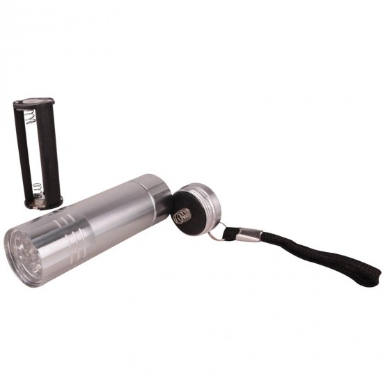 KANARYA GÜMÜŞ 9 LED EL FENERİ, 901920