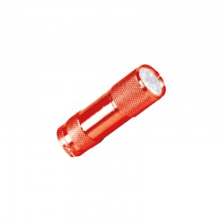 Kırmızı El Feneri 9 Led 06