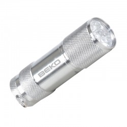 Gümüş El Feneri 9 Led 02
