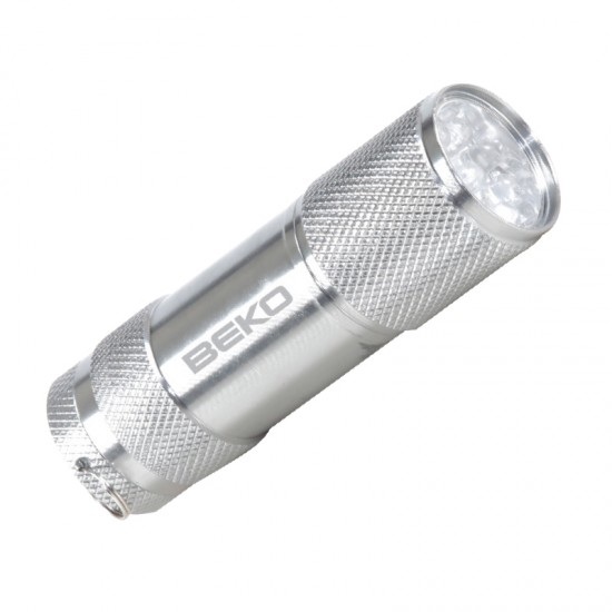 Gümüş el Feneri 9 Led 02 Gümüş El Feneri 9 Led 02