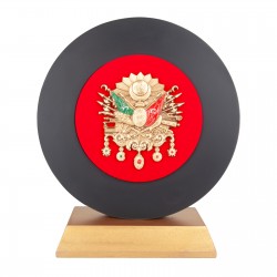 İHTİŞAM OSMANLI ARMASI KABARTMALI PLAKET İHTİŞAM OSMANLI ARMASI KABARTMALI PLAKET