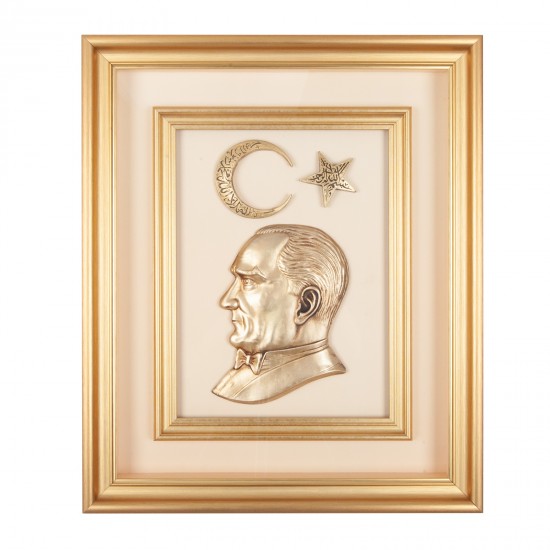 ÖNCÜ BEJ ATATÜRK KABARTMALI TABLO, 922829 ÖNCÜ BEJ ATATÜRK KABARTMALI TABLO, 922829