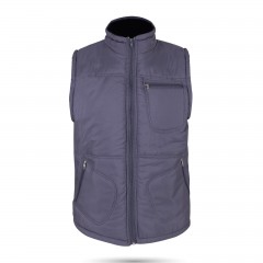 ALASKA FÜME ÜÇ CEPLİ ŞİŞME YELEK S