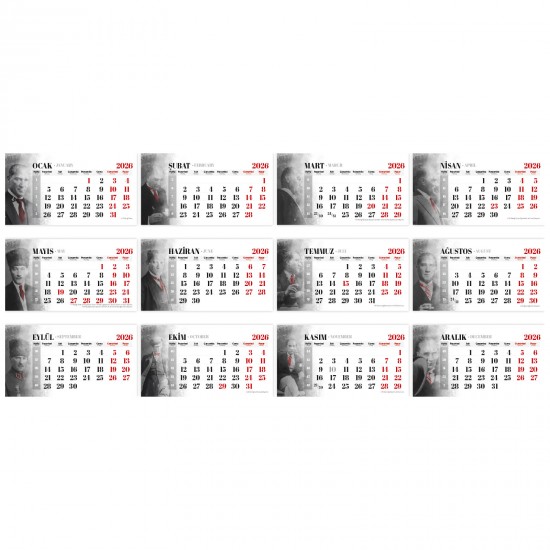 ALA-18 (ATATÜRK) ÜÇGEN MASA TAKVİMİ, ALA-18