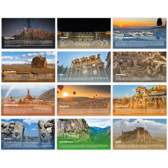 ALA-20 (TARİHİ YERLER) ÜÇGEN MASA TAKVİMİ, ALA-20