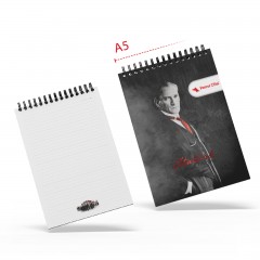 ALA-28 ATA SPİRALLİ A5 BLOKNOT