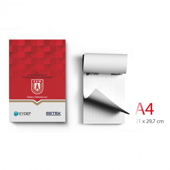 ALA-52 KAPAK GEÇMELİ A4 BLOKNOT, ALA-52