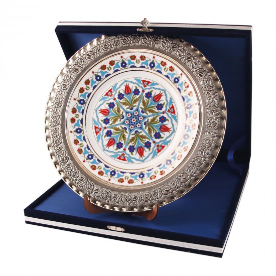 GPT-01 GÜMÜŞ İŞLEMELİ PLAKET TABAK, GPT-01 GPT-01 GÜMÜŞ İŞLEMELİ PLAKET TABAK, GPT-01