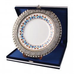 GPT-02 GÜMÜŞ İŞLEMELİ PLAKET TABAK GPT-02 GÜMÜŞ İŞLEMELİ PLAKET TABAK