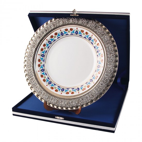 GPT-02 GÜMÜŞ İŞLEMELİ PLAKET TABAK, GPT-02 GPT-02 GÜMÜŞ İŞLEMELİ PLAKET TABAK, GPT-02