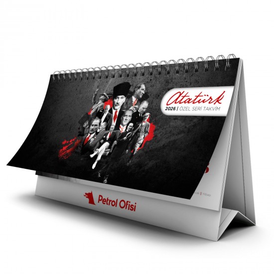 PM-53 ATATÜRK ÜÇGEN SIVAMA AYAK MASA TAKVİMİ, PM-53