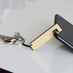 Ahşap Anahtarlıklı Telefon Standı