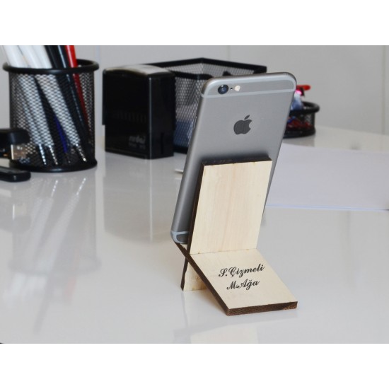 Ahşap İnce Telefon Standı, DP-AS-002 Ahşap İnce Telefon Standı, DP-AS-002