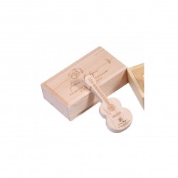 Gitar Şeklinde Ahşap USB Flash Bellek 10