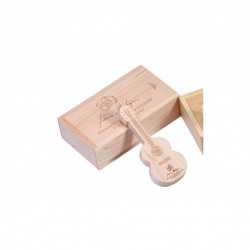 Gitar Şeklinde Ahşap USB Flash Bellek 10