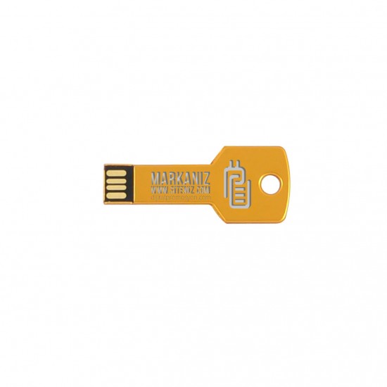 Anahtar USB Flash Bellek 01 Gold Sarı, DP-U-A-01-SRI Anahtar USB Flash Bellek 01 Gold Sarı, DP-U-A-01-SRI