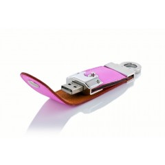 Deri Kaplama Metal USB Bellek 03